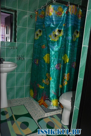 Ванная комната двухместного номера. Гостиница "Манас-Ата"