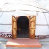 Юрта на территории гостевого дома "Адилет" на Иссык-Куле.