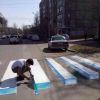 3D  зебры на дорогах столицы Кыргызстана